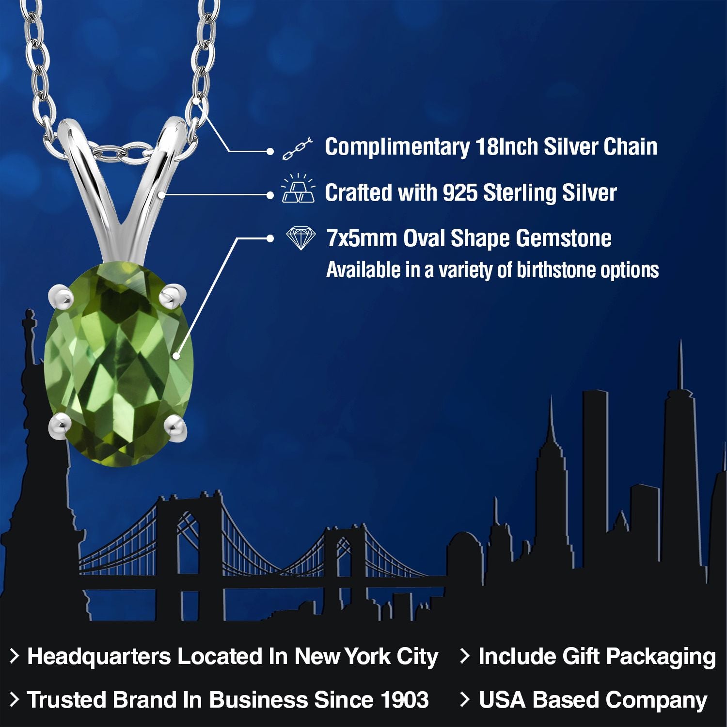 Pendant in 925 Sterling Silver