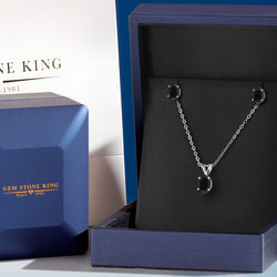 Pendant Earrings Set in 925 Sterling Silver