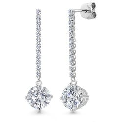 Earrings in 14K White Gold