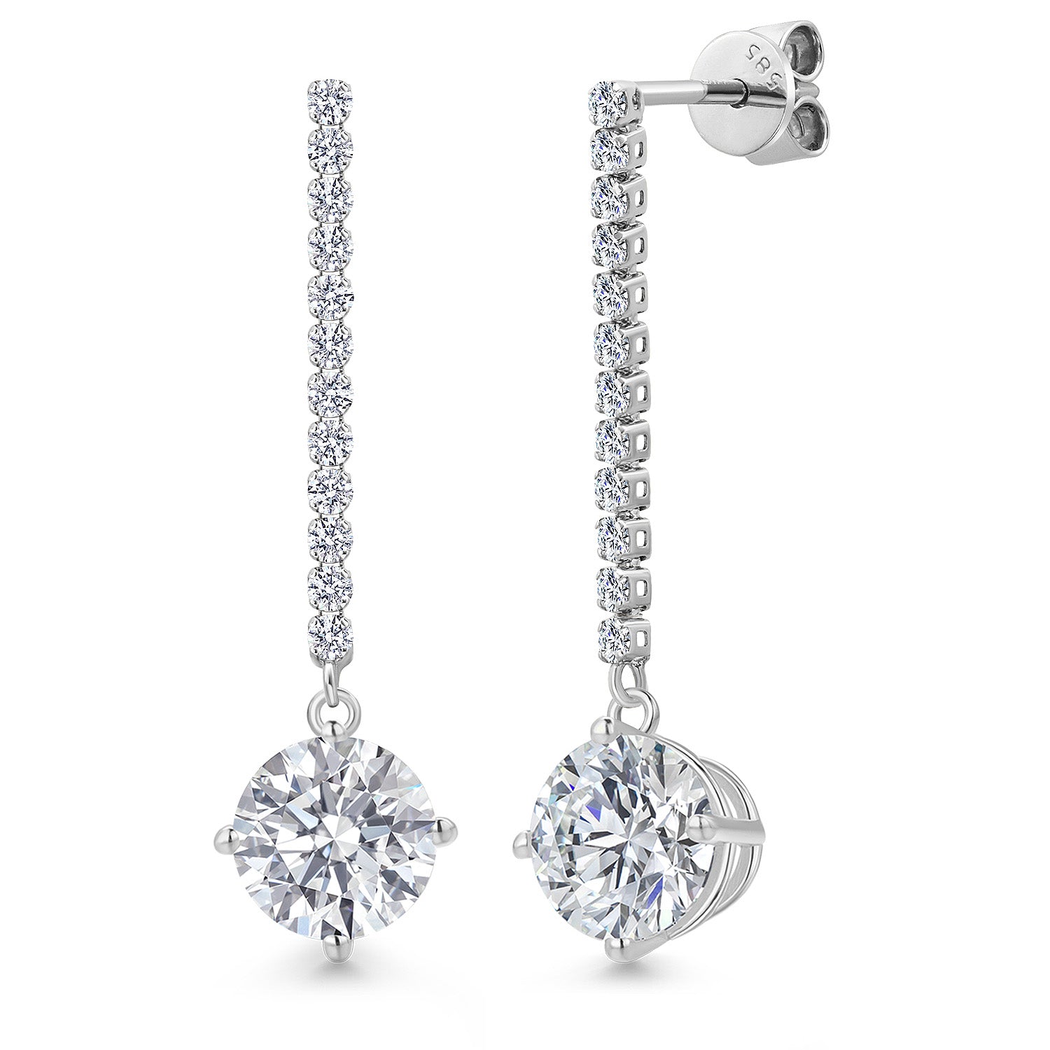 Earrings in 14K White Gold