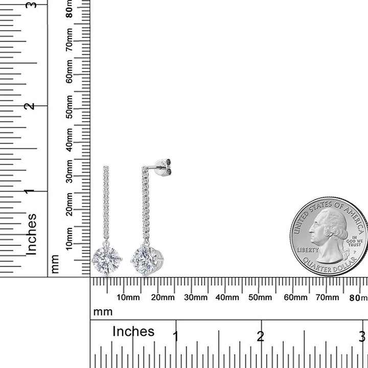 Earrings in 14K White Gold