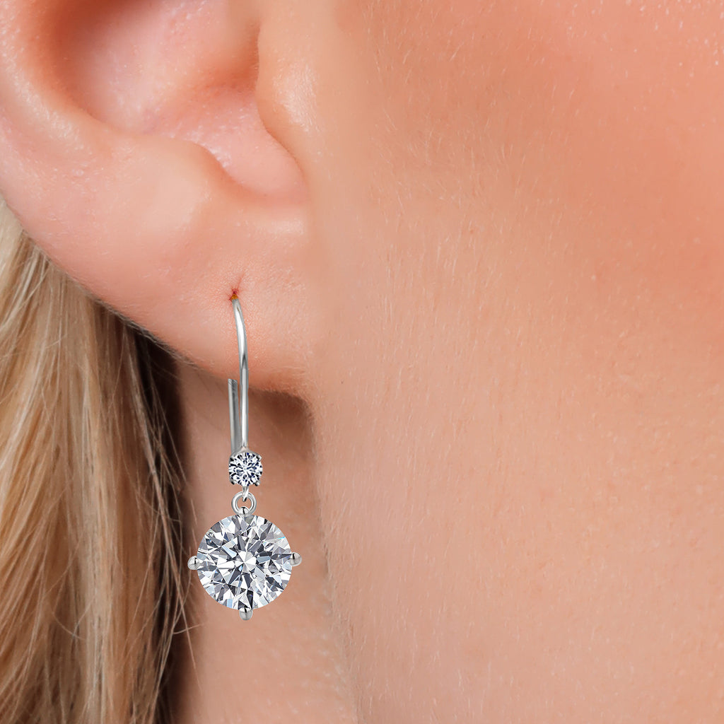Earrings in 14K White Gold