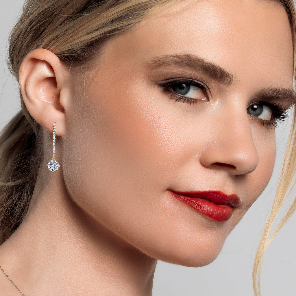 D - E and E - F_Earrings in 14K Two Tone Gold