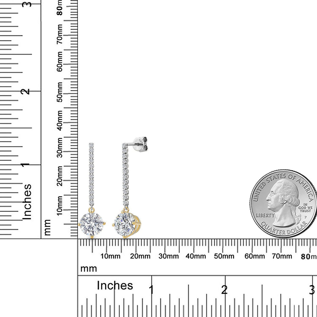 D - E and E - F_Earrings in 14K Two Tone Gold