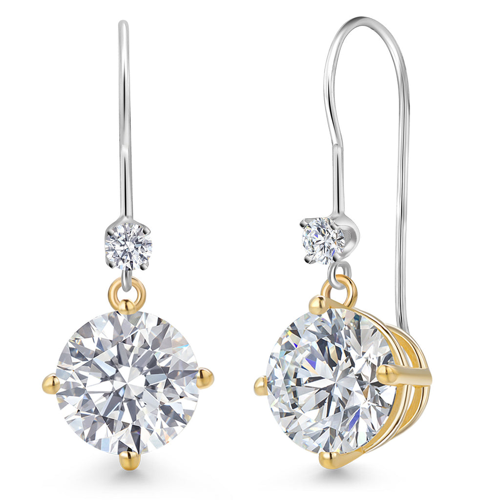 Earrings in 14K Two Tone Gold