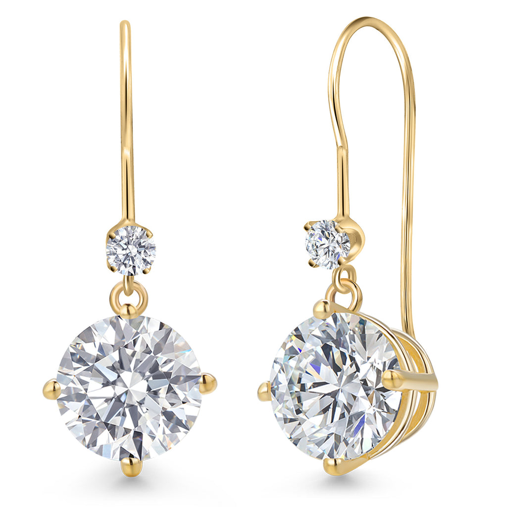 5 Carats_Earrings in 14K Yellow Gold