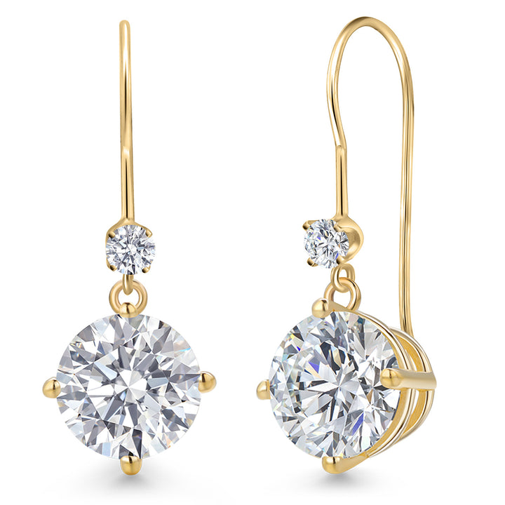 5 Carats_Earrings in 14K Yellow Gold