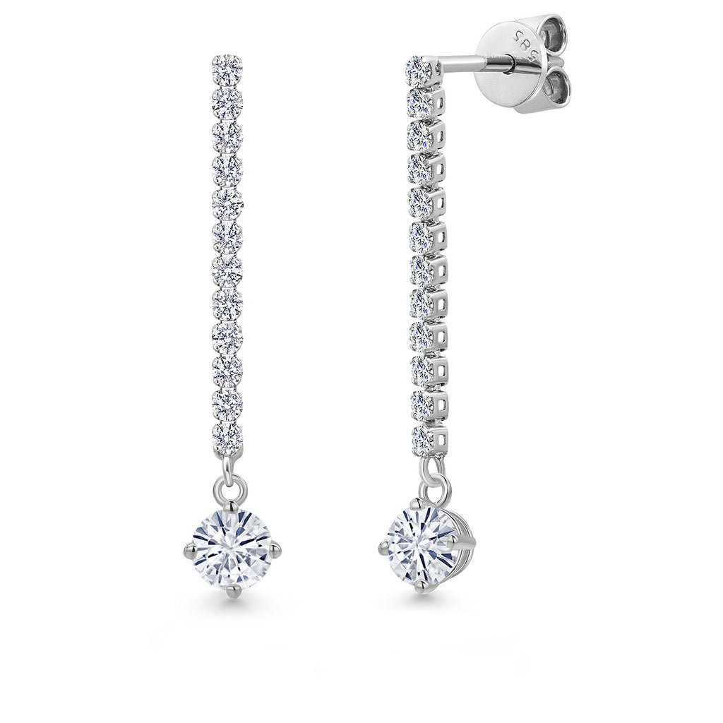 Earrings in 14K White Gold