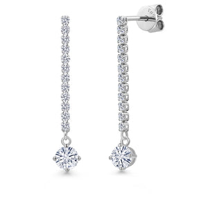 Earrings in 14K White Gold