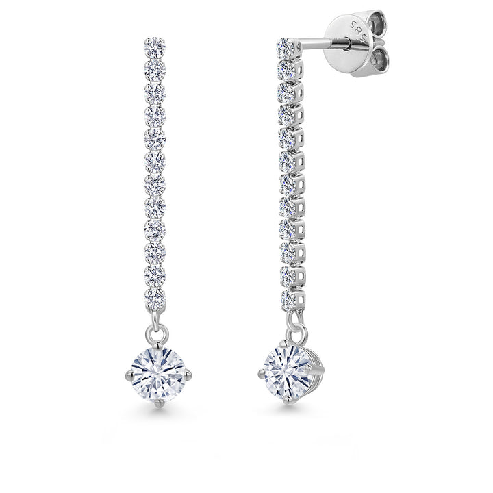 Earrings in 14K White Gold