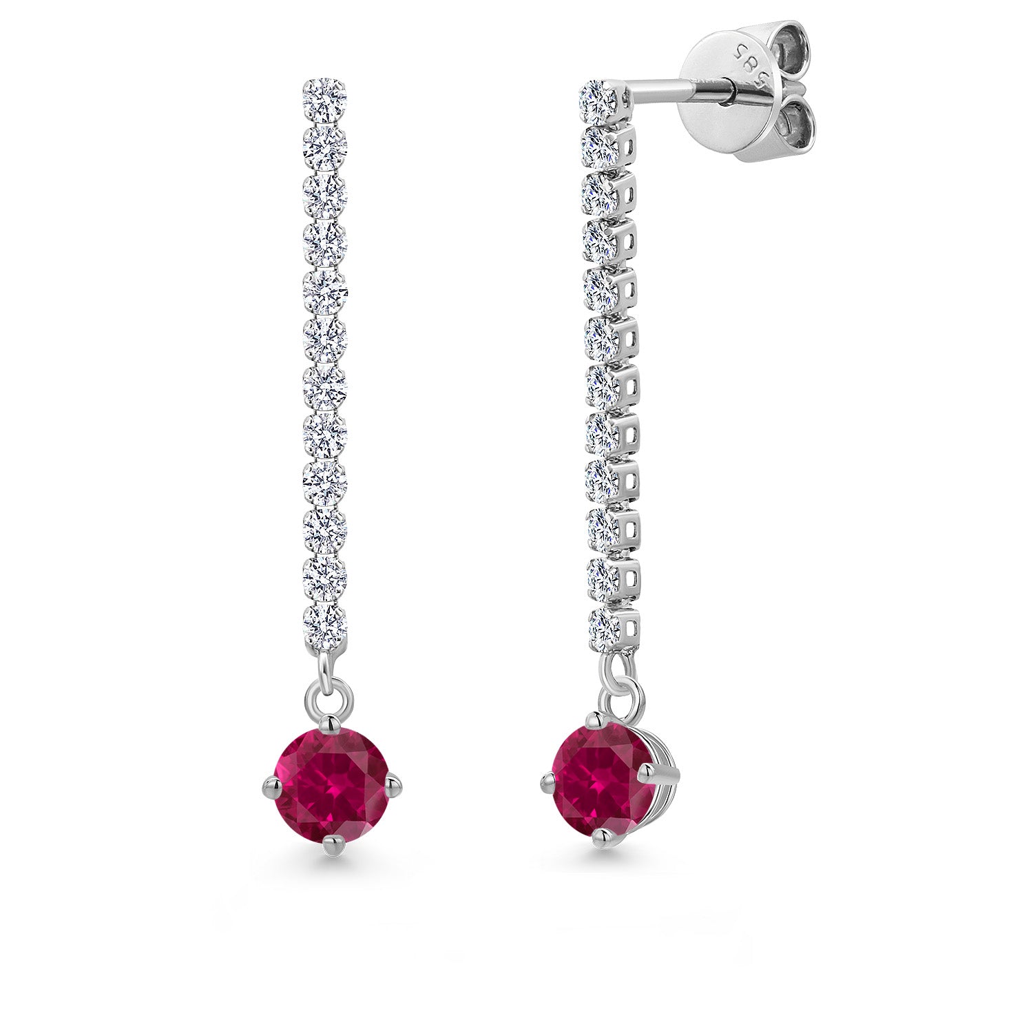 Earrings in 14K White Gold
