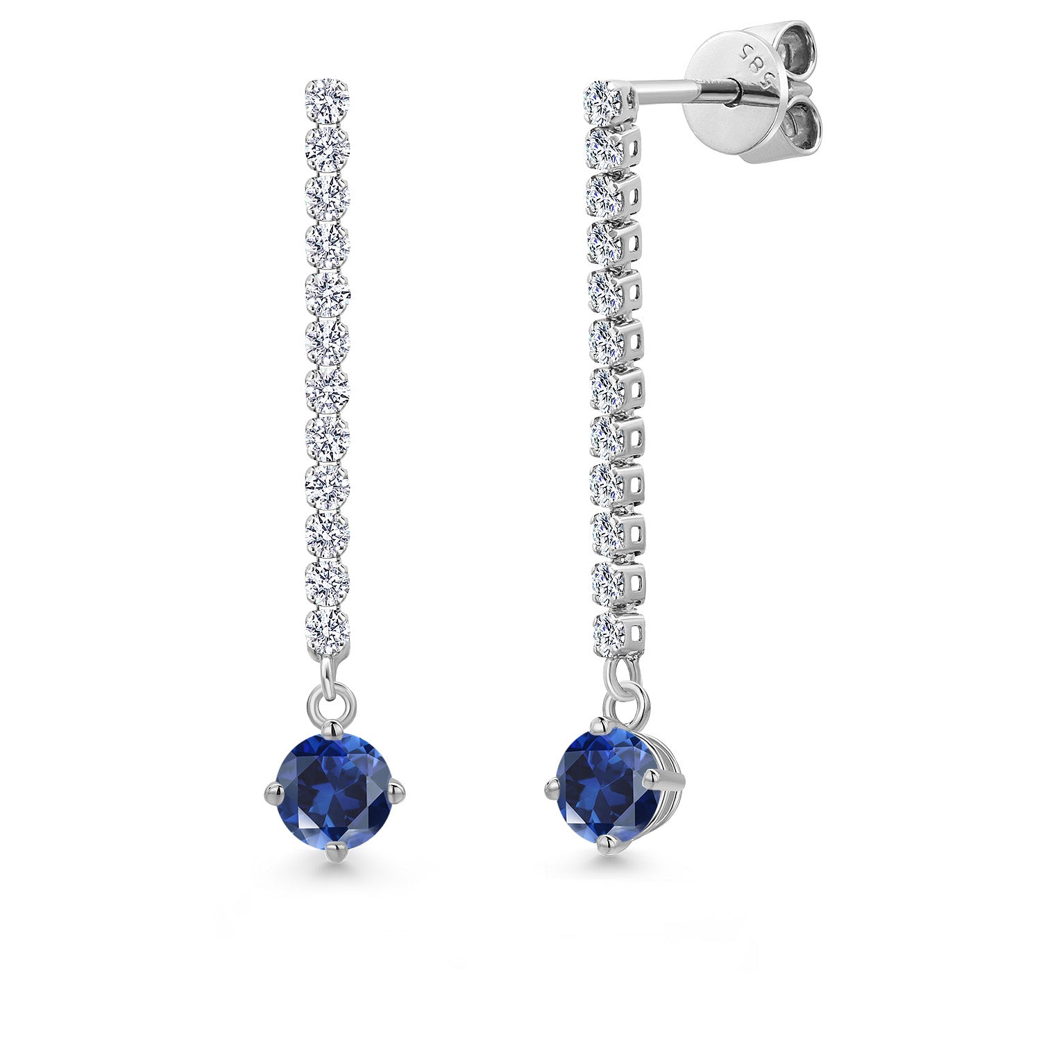Earrings in 14K White Gold