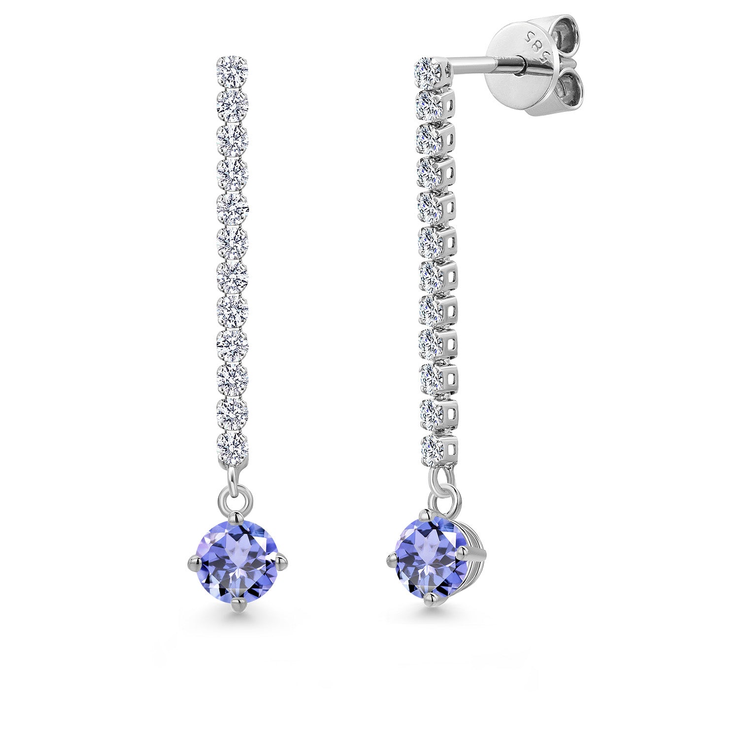 Earrings in 14K White Gold