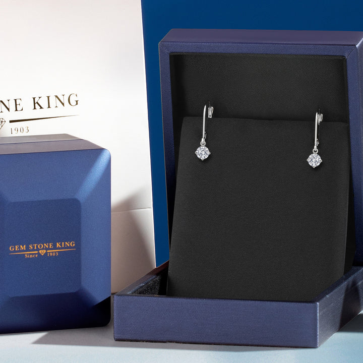 Earrings in 14K White Gold