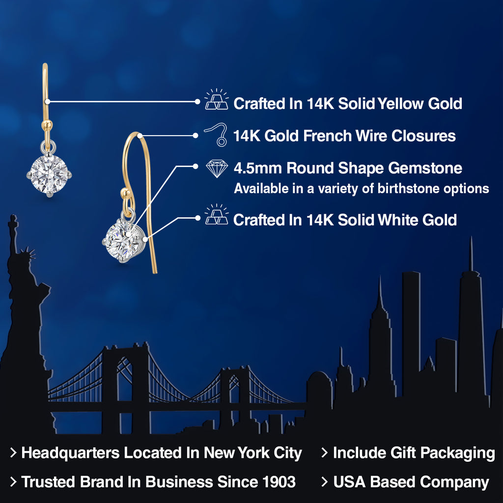 D-E-F_Earrings in 14K Two Tone Gold