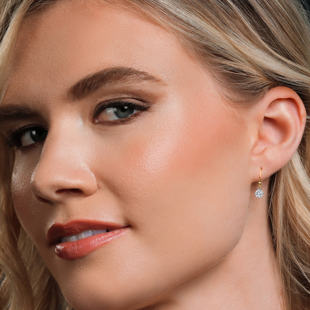 D-E-F_Earrings in 14K Two Tone Gold