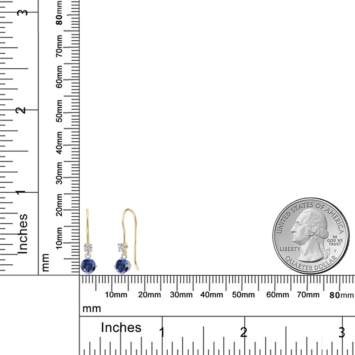 Earrings in 14K Two Tone Gold