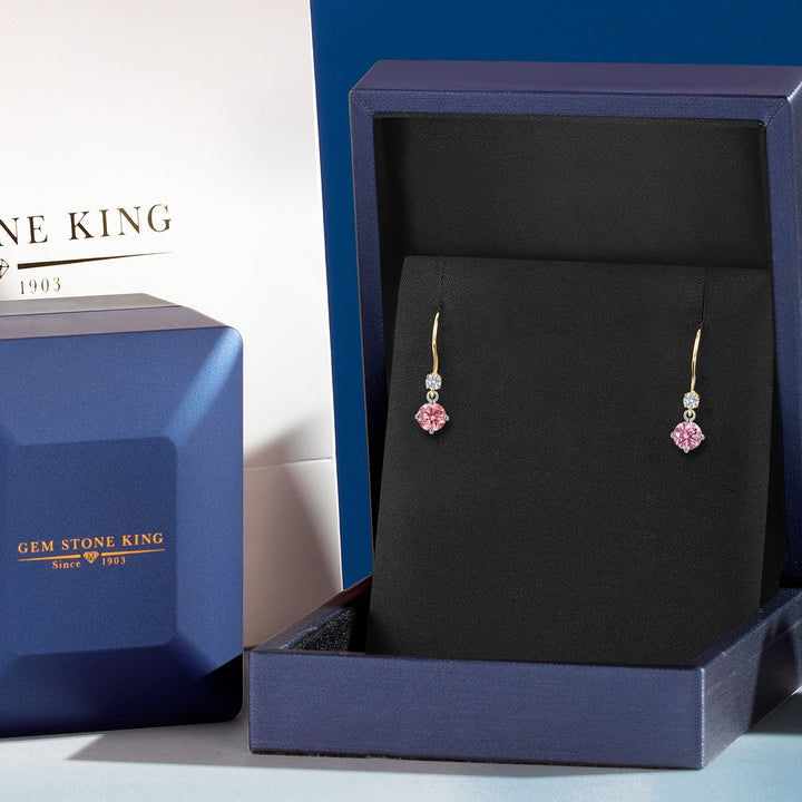 Earrings in 14K Two Tone Gold