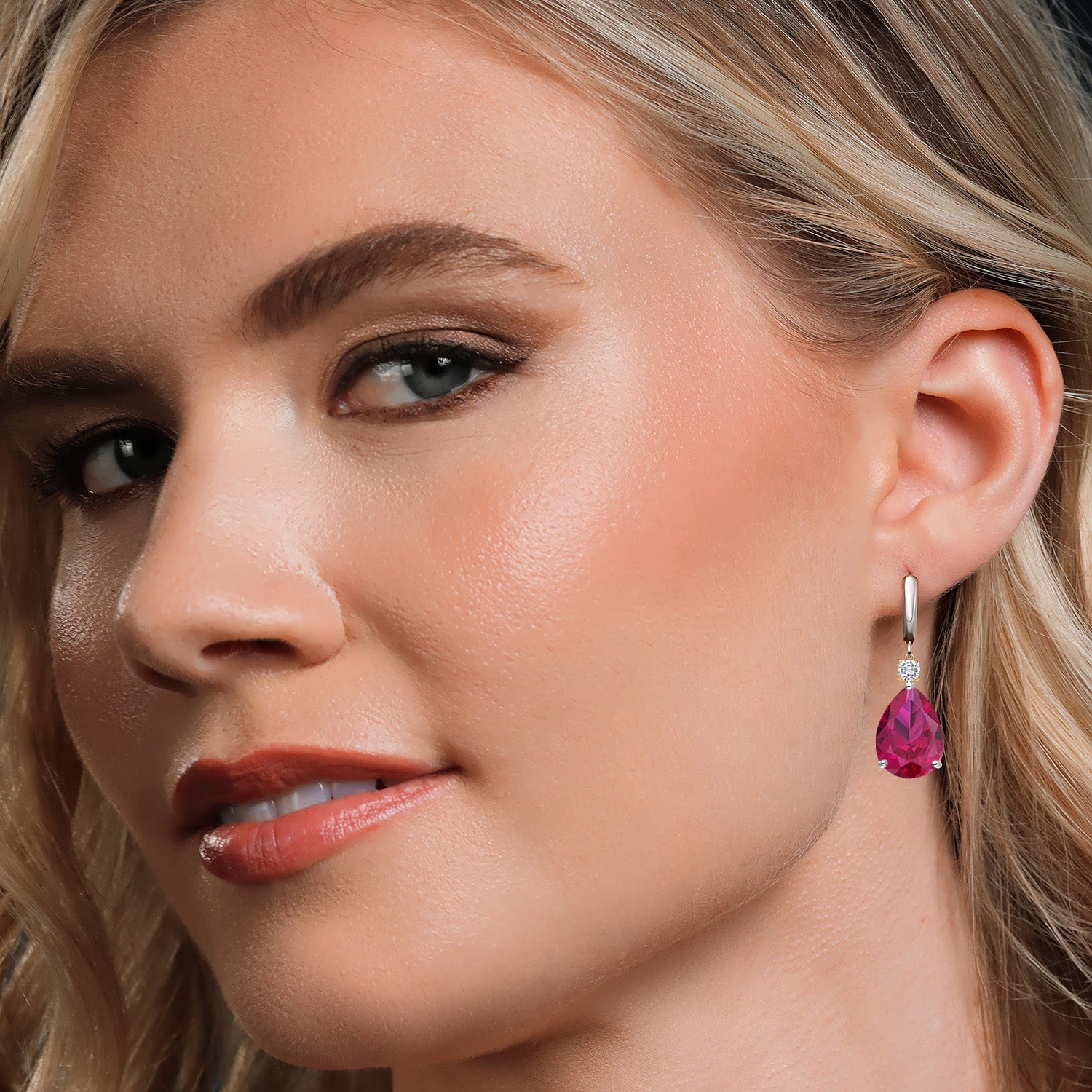 Earrings in 925 Sterling Silver and 10K Yellow Gold
