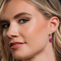 Earrings in 925 Sterling Silver and 10K Yellow Gold