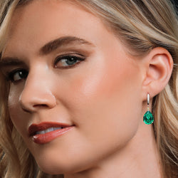 Earrings in 925 Sterling Silver and 10K Yellow Gold