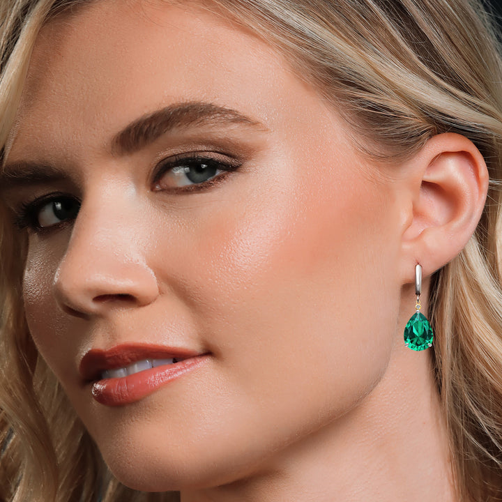 Earrings in 925 Sterling Silver and 10K Yellow Gold