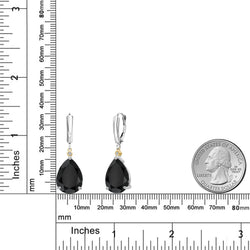 Earrings in 925 Sterling Silver and 10K Yellow Gold