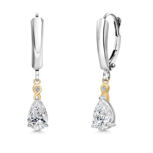 D - E and E - F_Earrings in 925 Sterling Silver and 10K Yellow Gold