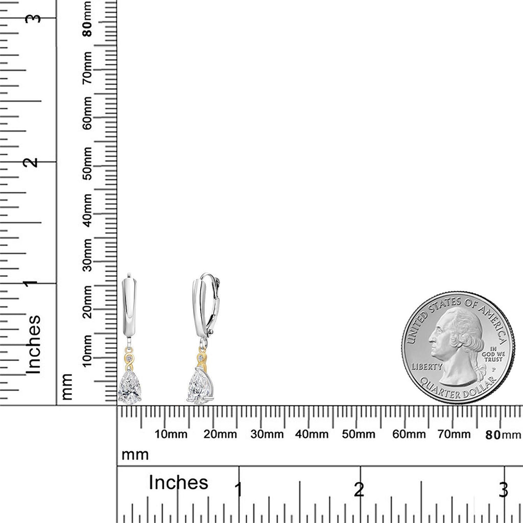 D - E and E - F_Earrings in 925 Sterling Silver and 10K Yellow Gold