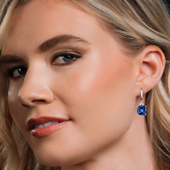 Earrings in 925 Sterling Silver and 10K Yellow Gold