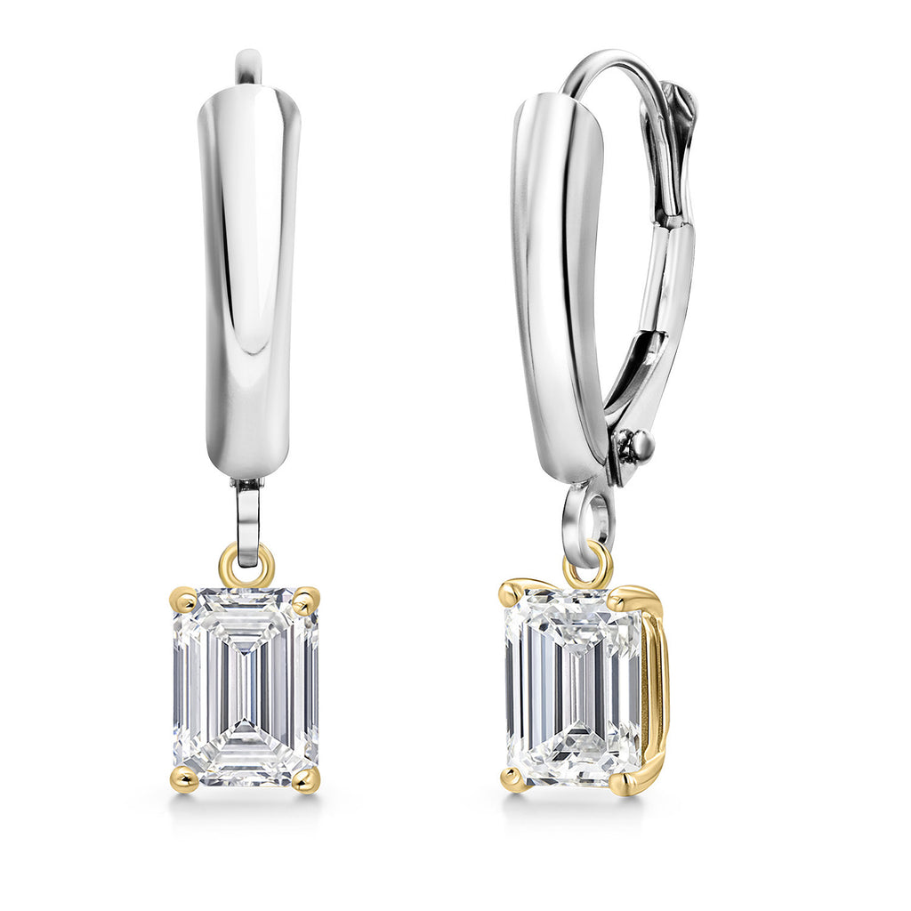 D - E_Earrings in 925 Sterling Silver and 10K Yellow Gold