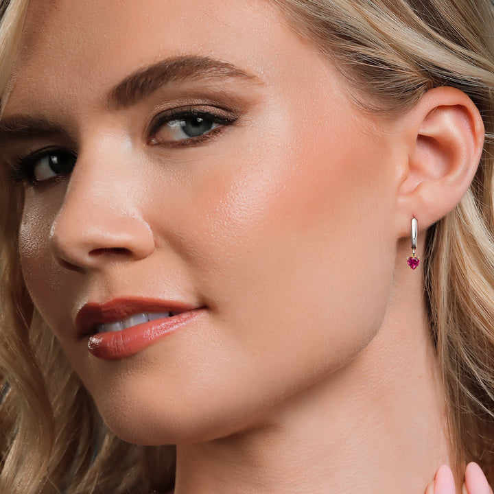 Earrings in 925 Sterling Silver and 10K Yellow Gold