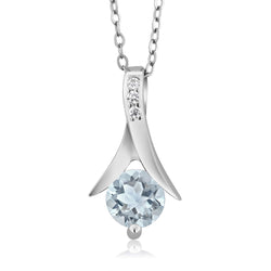 Pendant Earrings Set in 925 Sterling Silver