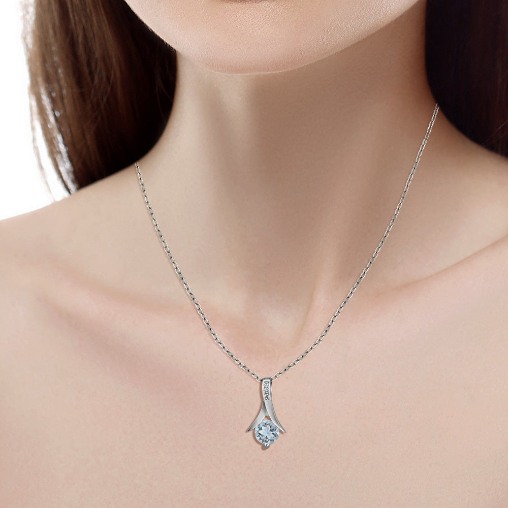 Pendant Earrings Set in 925 Sterling Silver