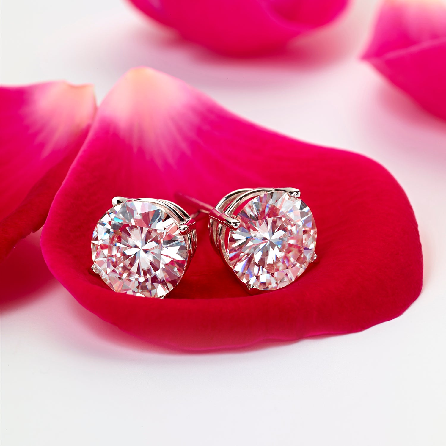 Earrings in 14K White Gold