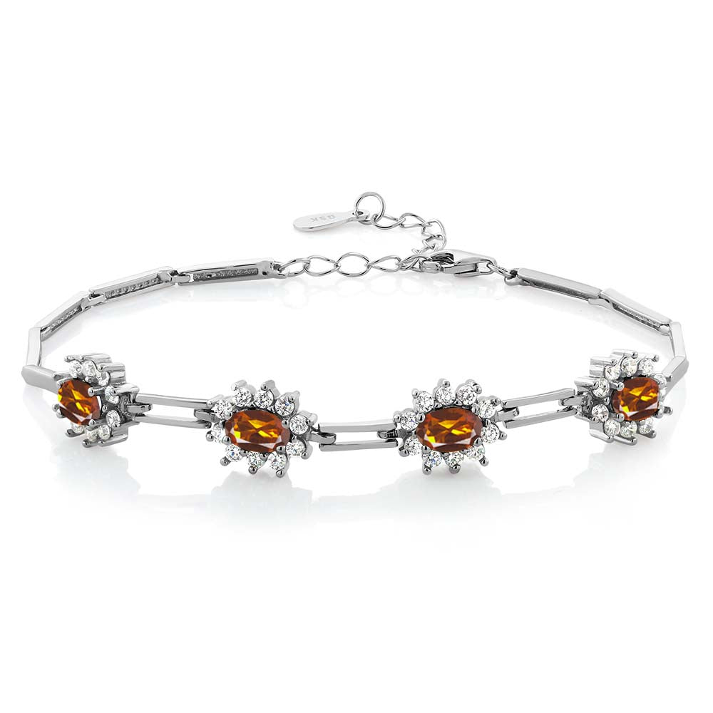 Madeira Citrine_Bracelet in 925 Sterling Silver