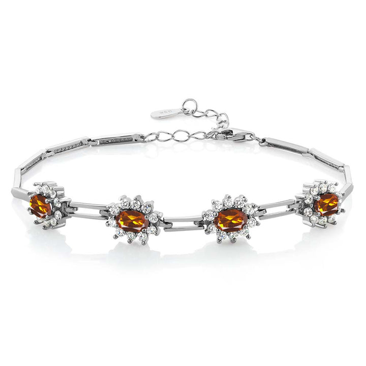 Madeira Citrine_Bracelet in 925 Sterling Silver
