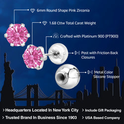 Earrings in Platinum