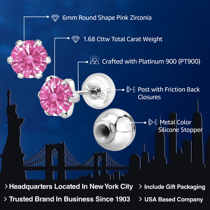 Earrings in Platinum
