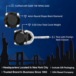 Earrings in 14K White Gold