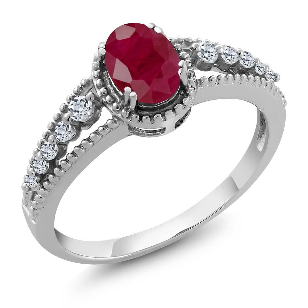 Ruby - July_5_Ring in 925 Sterling Silver