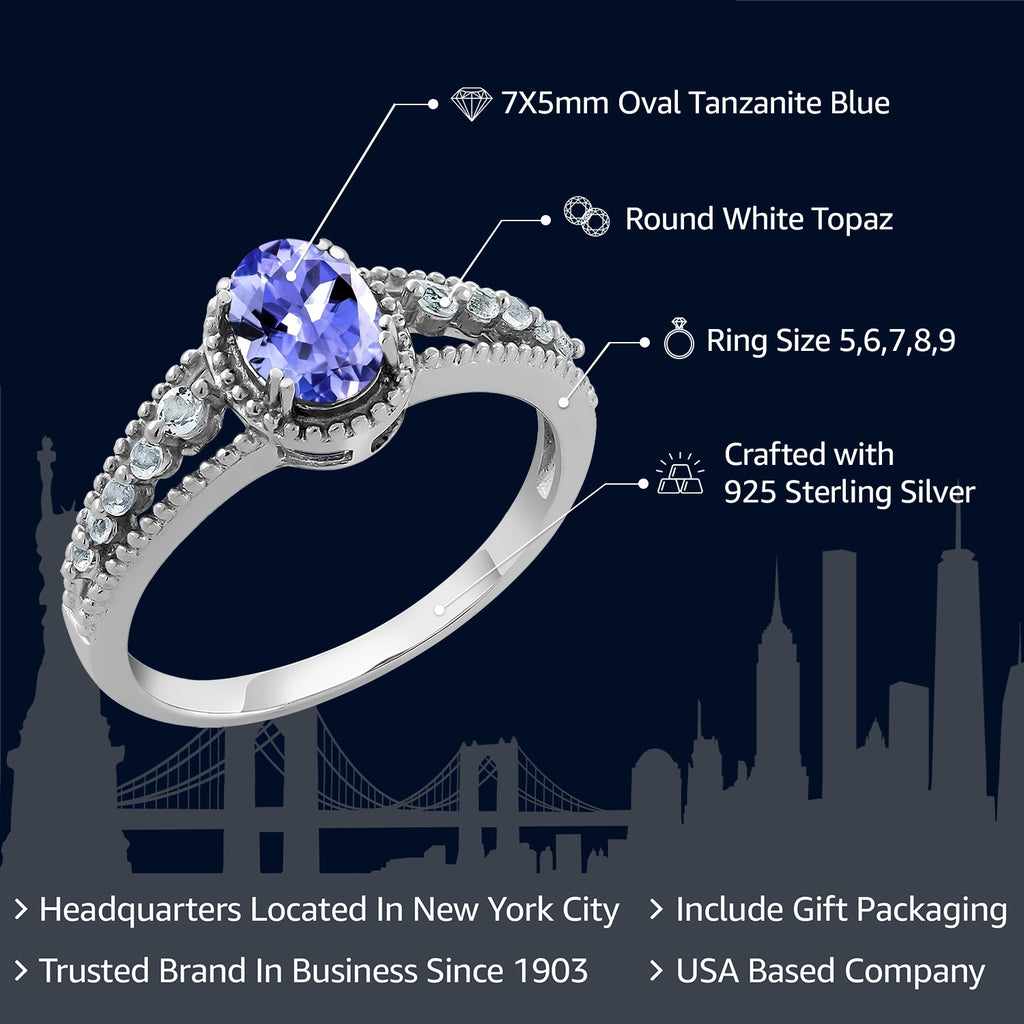 Tanzanite - December_7_Ring in 925 Sterling Silver