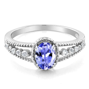 Tanzanite - December_8_Ring in 925 Sterling Silver