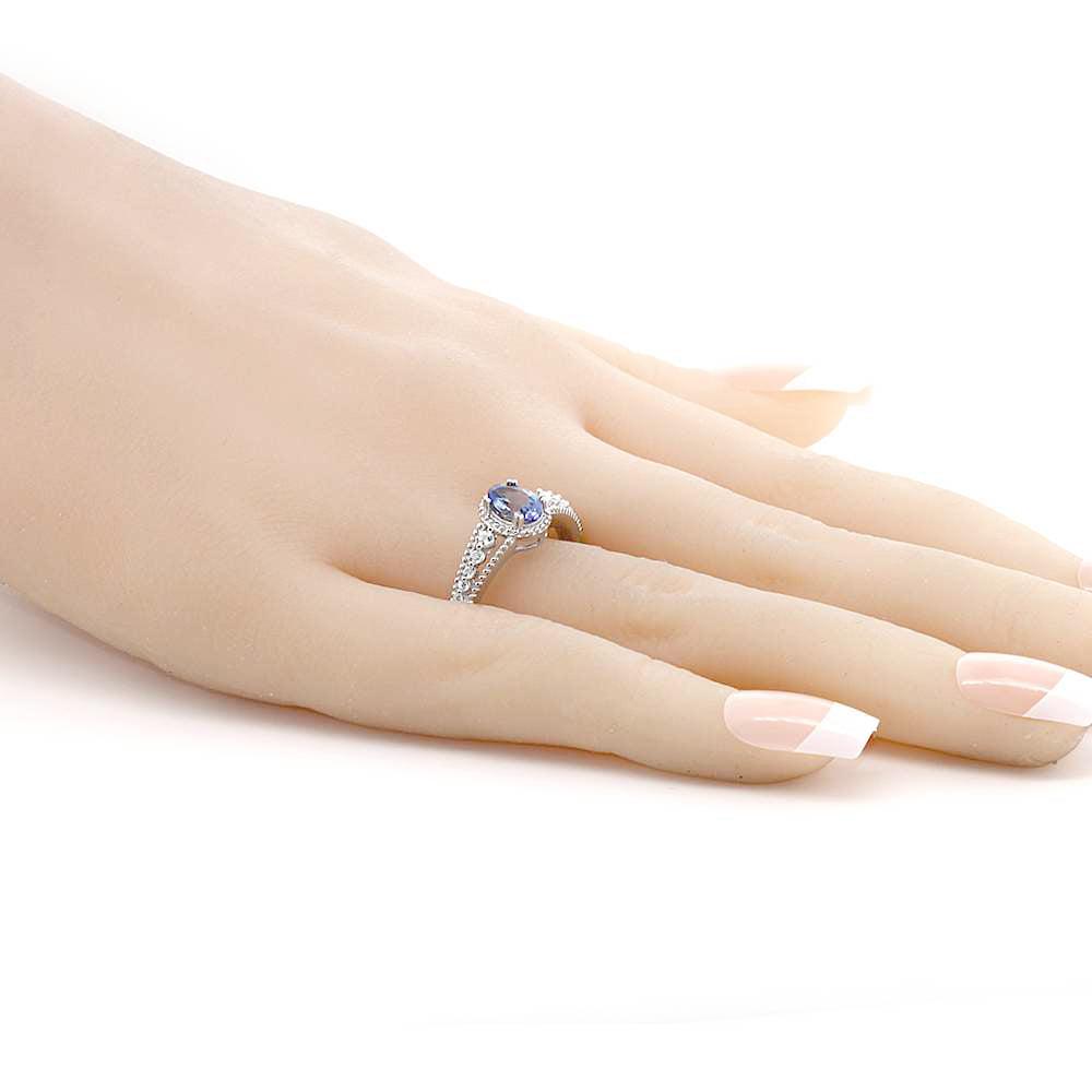 Tanzanite - December_7_Ring in 925 Sterling Silver