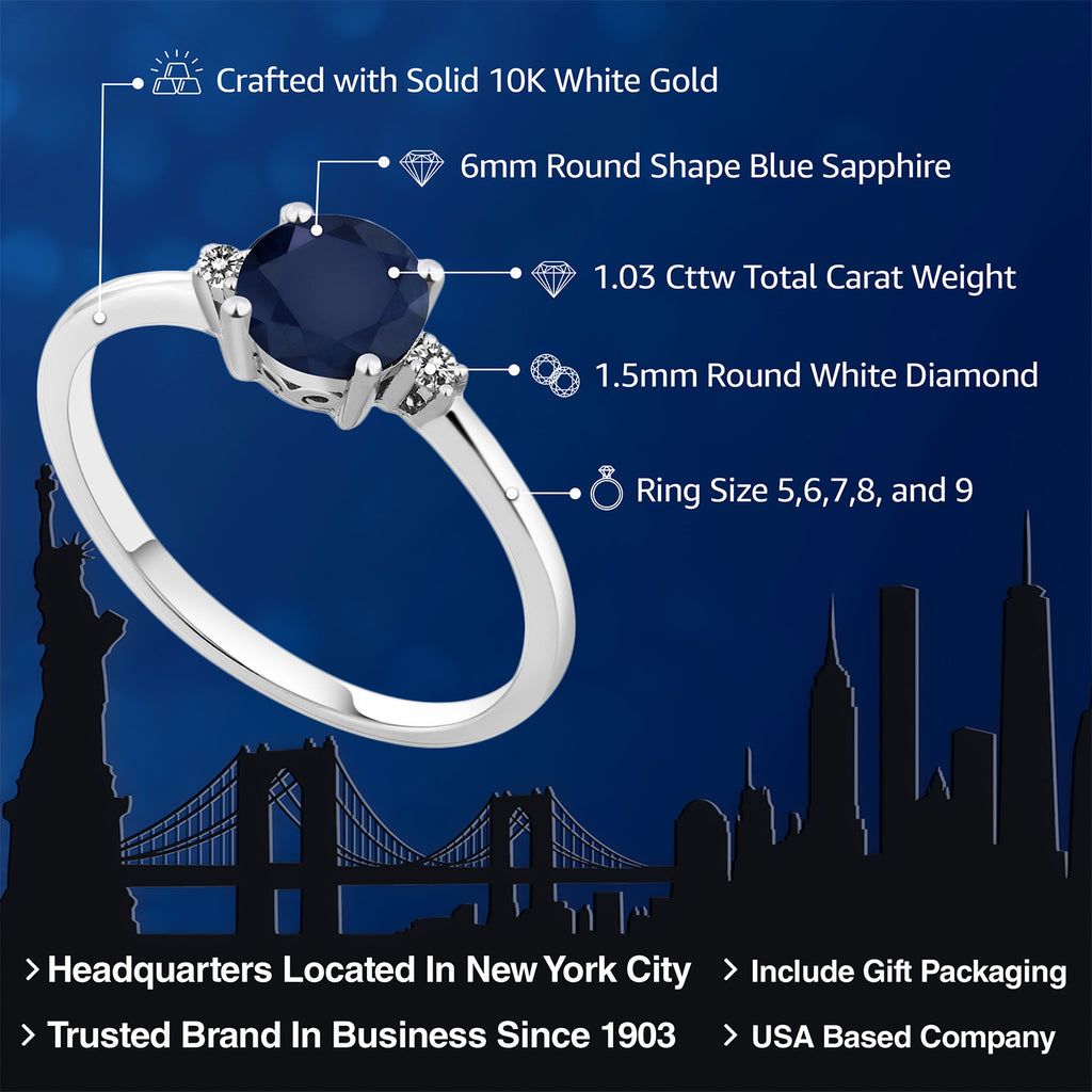 Ring in 10K White Gold