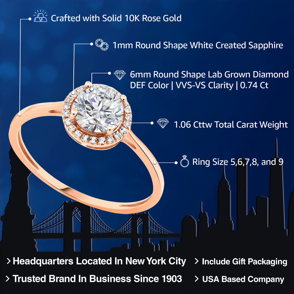 Ring in 10K Rose Gold