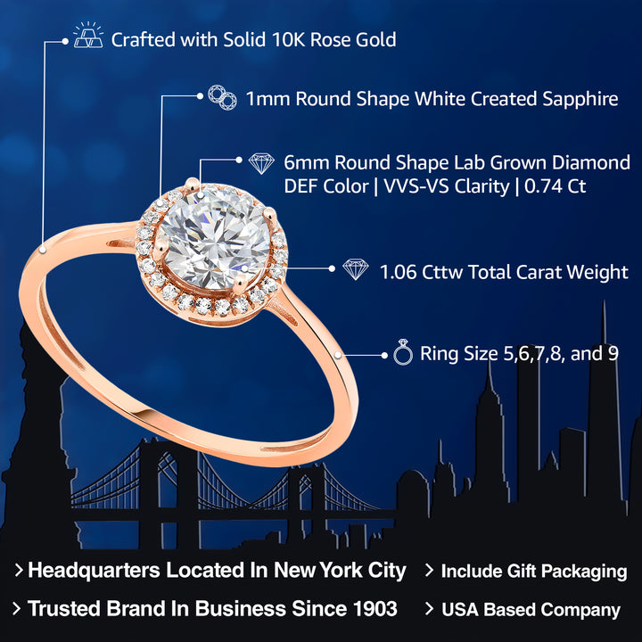 Ring in 10K Rose Gold