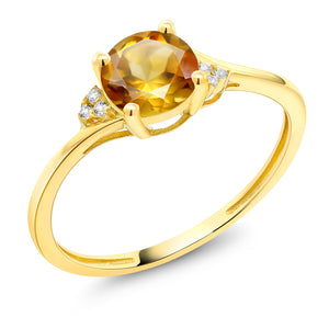Citrine - November_7_Ring in 10K Yellow Gold