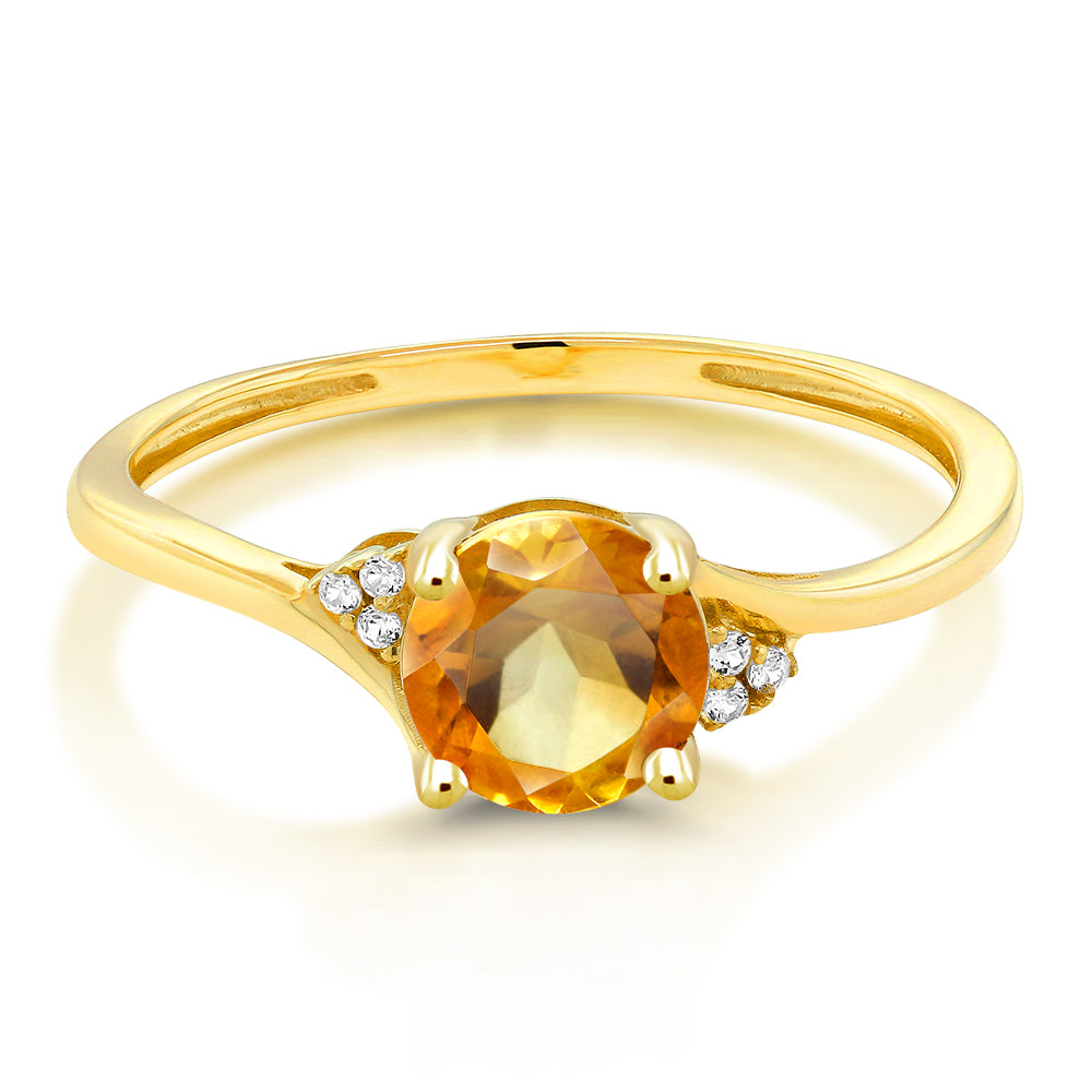 Citrine - November_7_Ring in 10K Yellow Gold