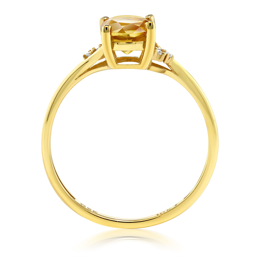 Citrine - November_7_Ring in 10K Yellow Gold